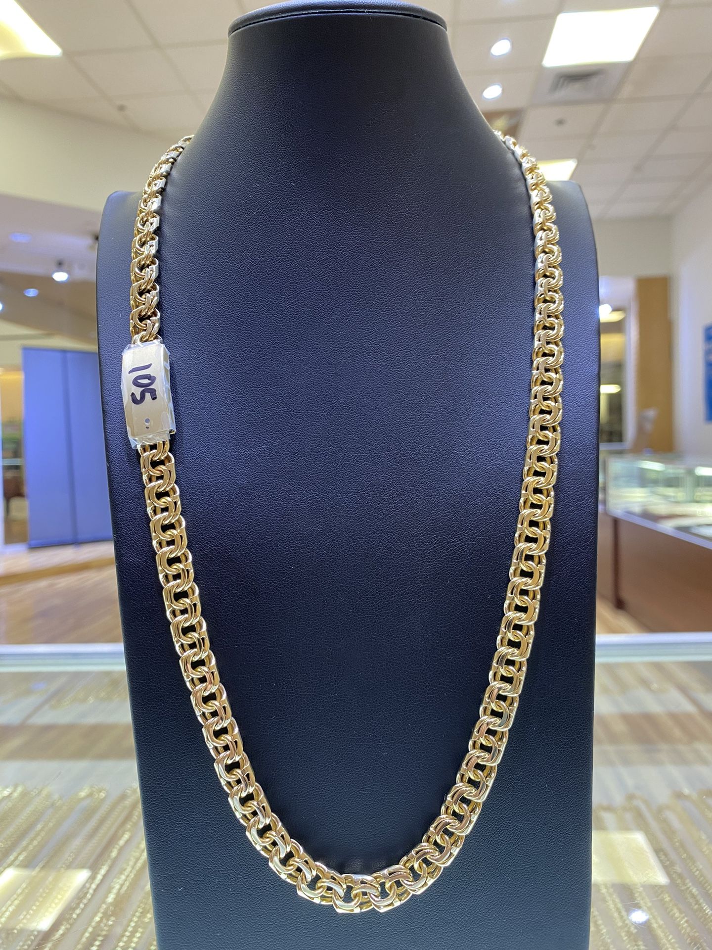 10k Chino Link Chain 26 Inches 105 Grams