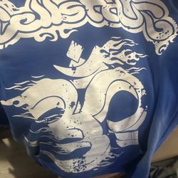 Blue hell star hoodie