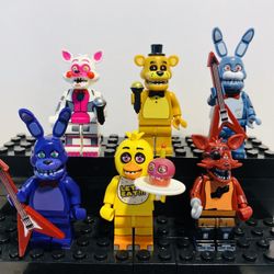 Five Night At Freddys Minifigure Collectibles | New Custom Lego Compatible Set