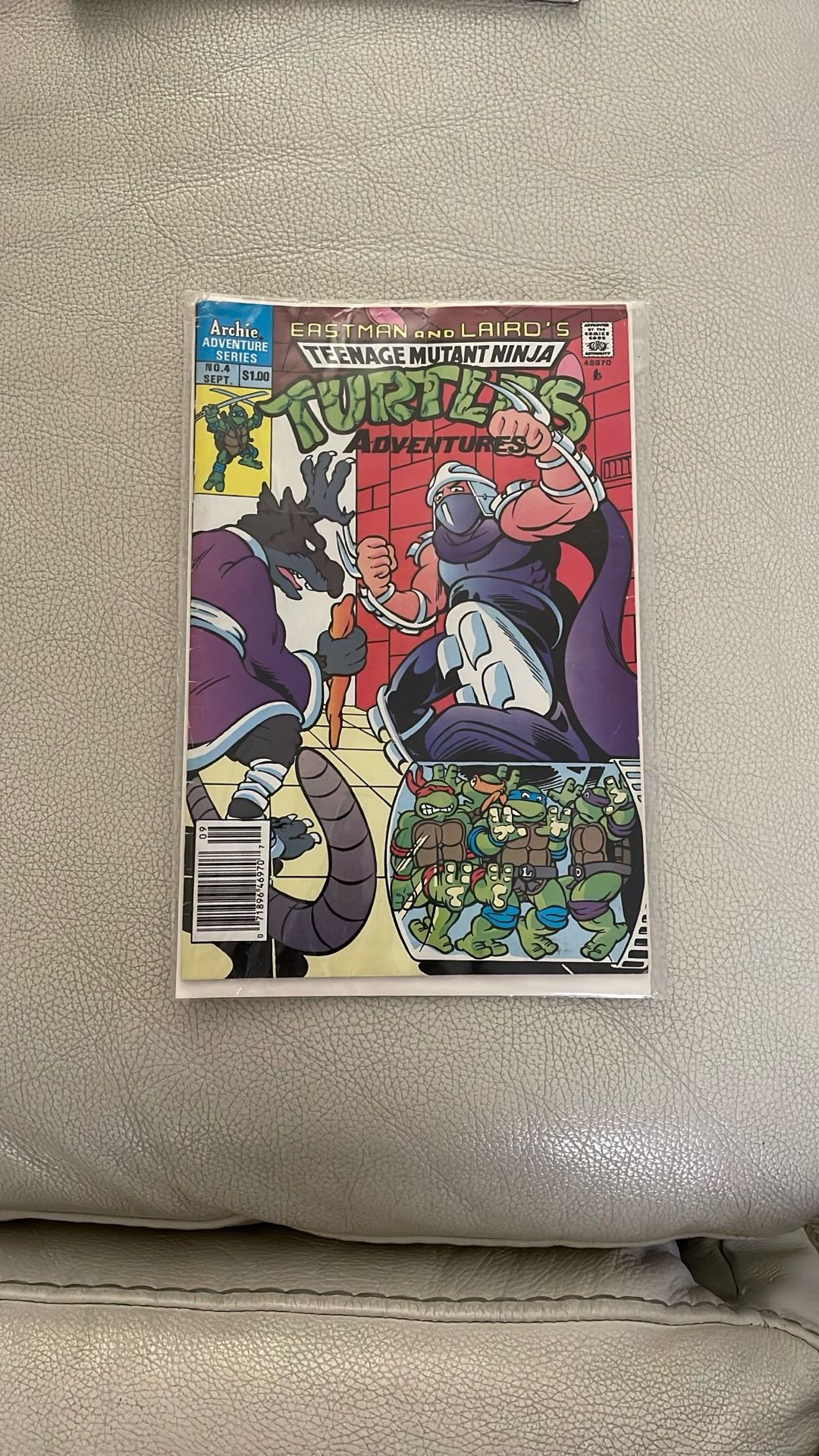 Teenage Mutant Ninja Turtles Adventure #4 September 1989 Archie Adventure Series