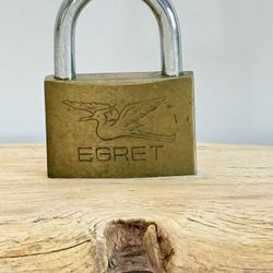 Egret Solid Brass Padlock | Garage Gate Shed Door Safety Security Lock