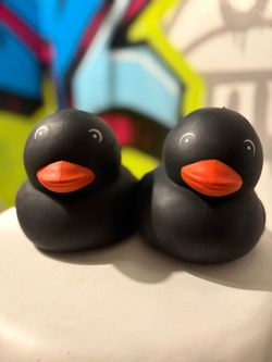 Halloween black duck squishy sensory toy