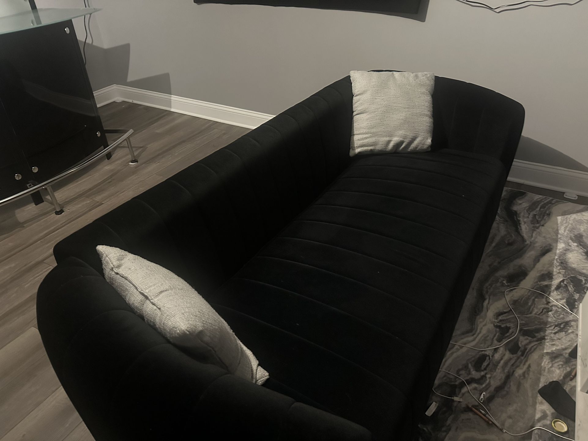 Black sofa