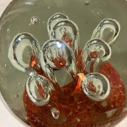 Murano Stretched Bubbles  Paperweight 