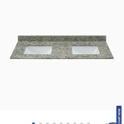 Granite Double Sink Vanity Top/ Brand New Still In Box