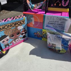 L.O.L. Surprise Doll Clubhouse Playset And Monopoly