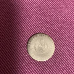 American $ 25 Cents Coin With Only One  Face