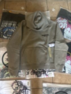 Dark oat essential hoodie