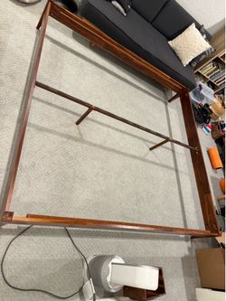 MCM Solid wood king size bed frame