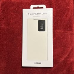 Samsung Galaxy S23 Ultra S-View Wallet Case, Cream