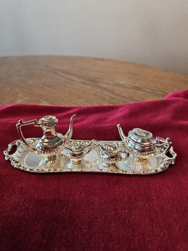 BARBIE SILVER TEA SET, For BARBIE PALACE VINTAGE