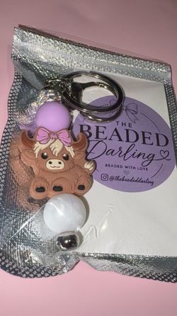 Highland Cow Keychain