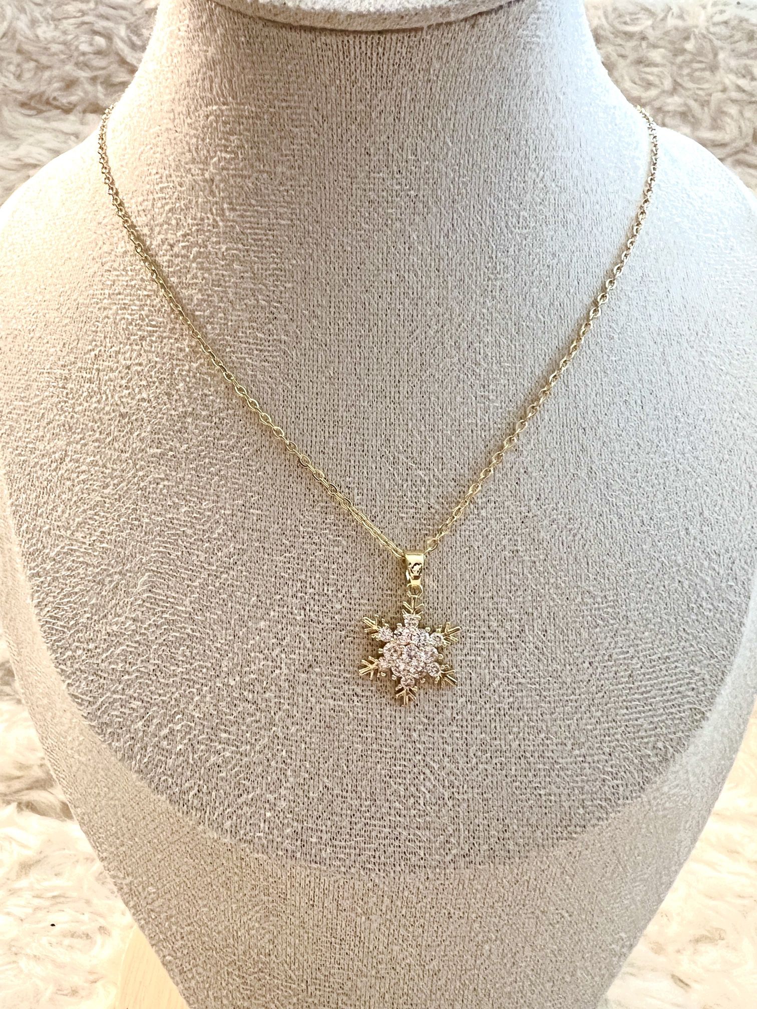 Dainty Snowflake Pendant