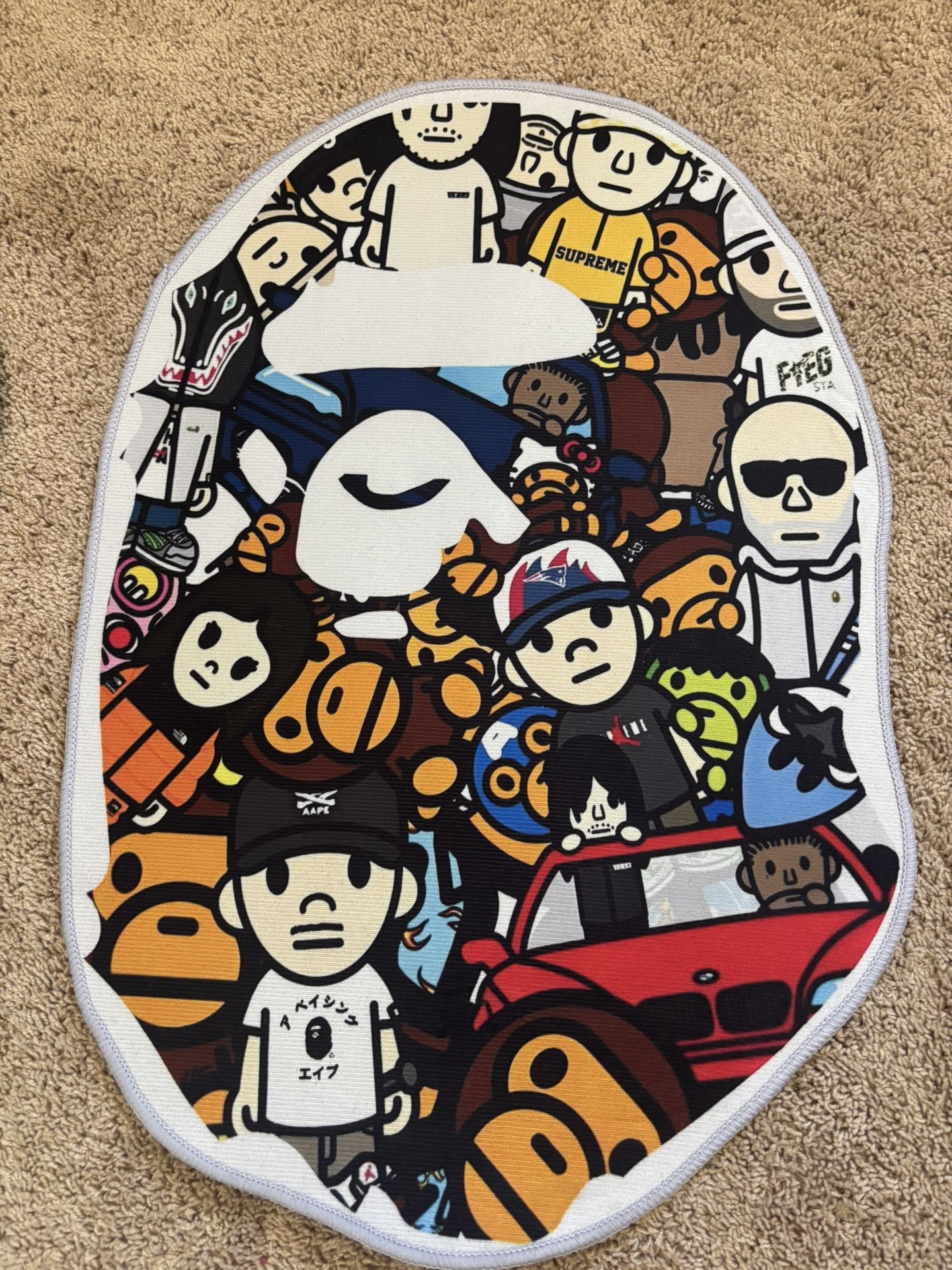 BAPE HEAD RUG