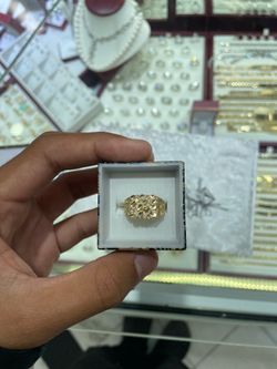 14k Gold Nugget Ring