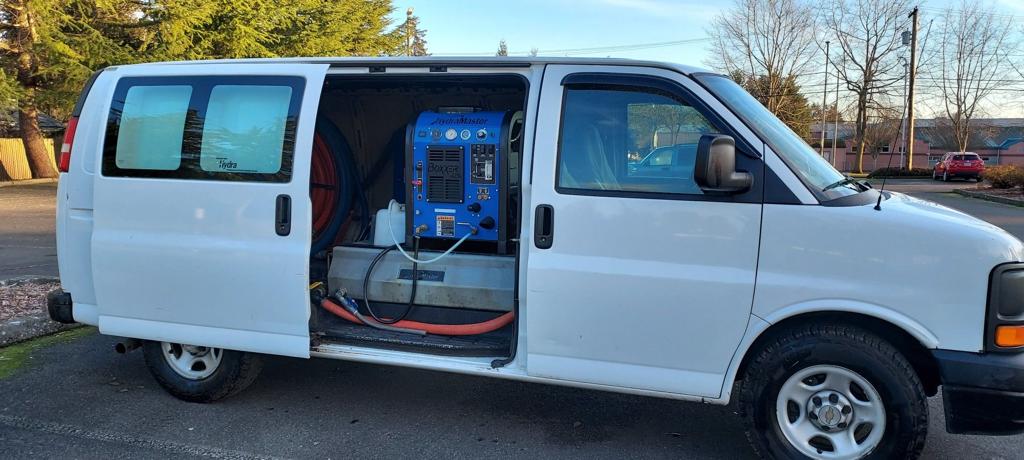 carpet cleaning setup