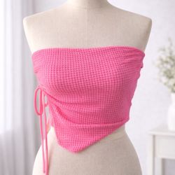 Pink Knitted Strapless