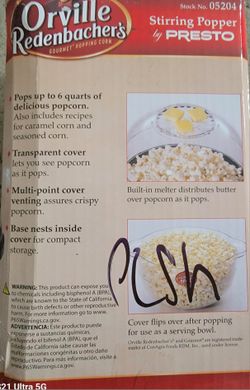 Presto Popcorn Popper 