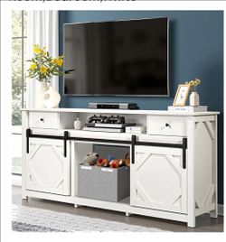 TV Stand Cabinet with Sliding Doors, 70 inch wide