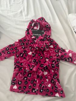 Baby robe with slippers