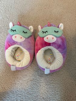 Squishmallows unicorn slippers