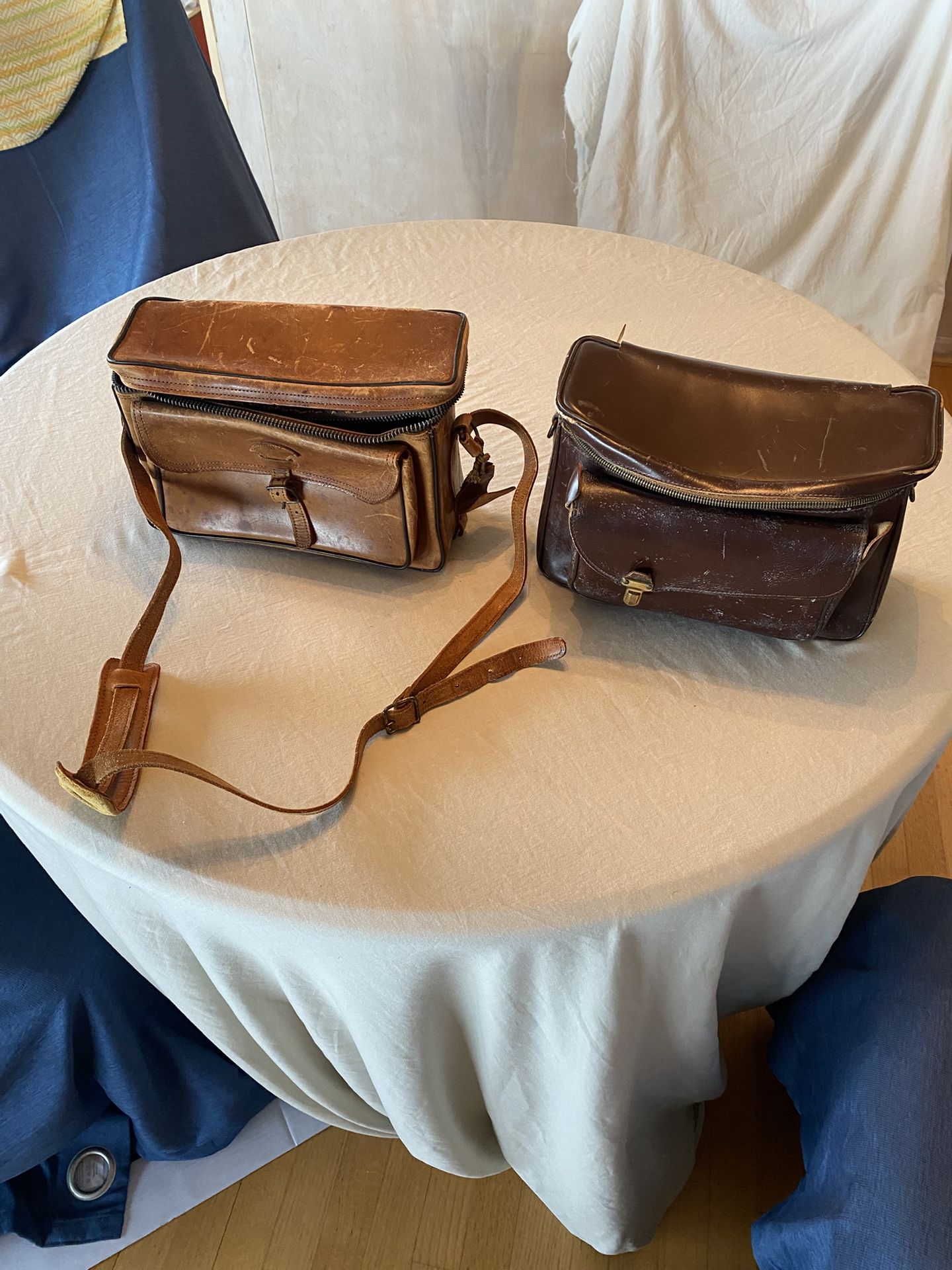 Two Vintage Camera Bags .