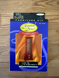 Vintage 1992 Houseworks #4005 Signature Series Gun Cabinet 1:12 Kit