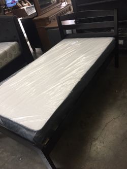 Twin bed with a mattress $225