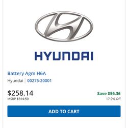 12 V Hyundai Battery