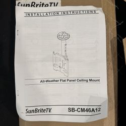 Sunbrite 45-55” Ceiling Mount For Tv