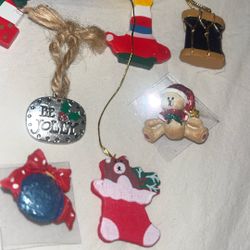 Vintage Lot Of Mini Xmas Decorations 