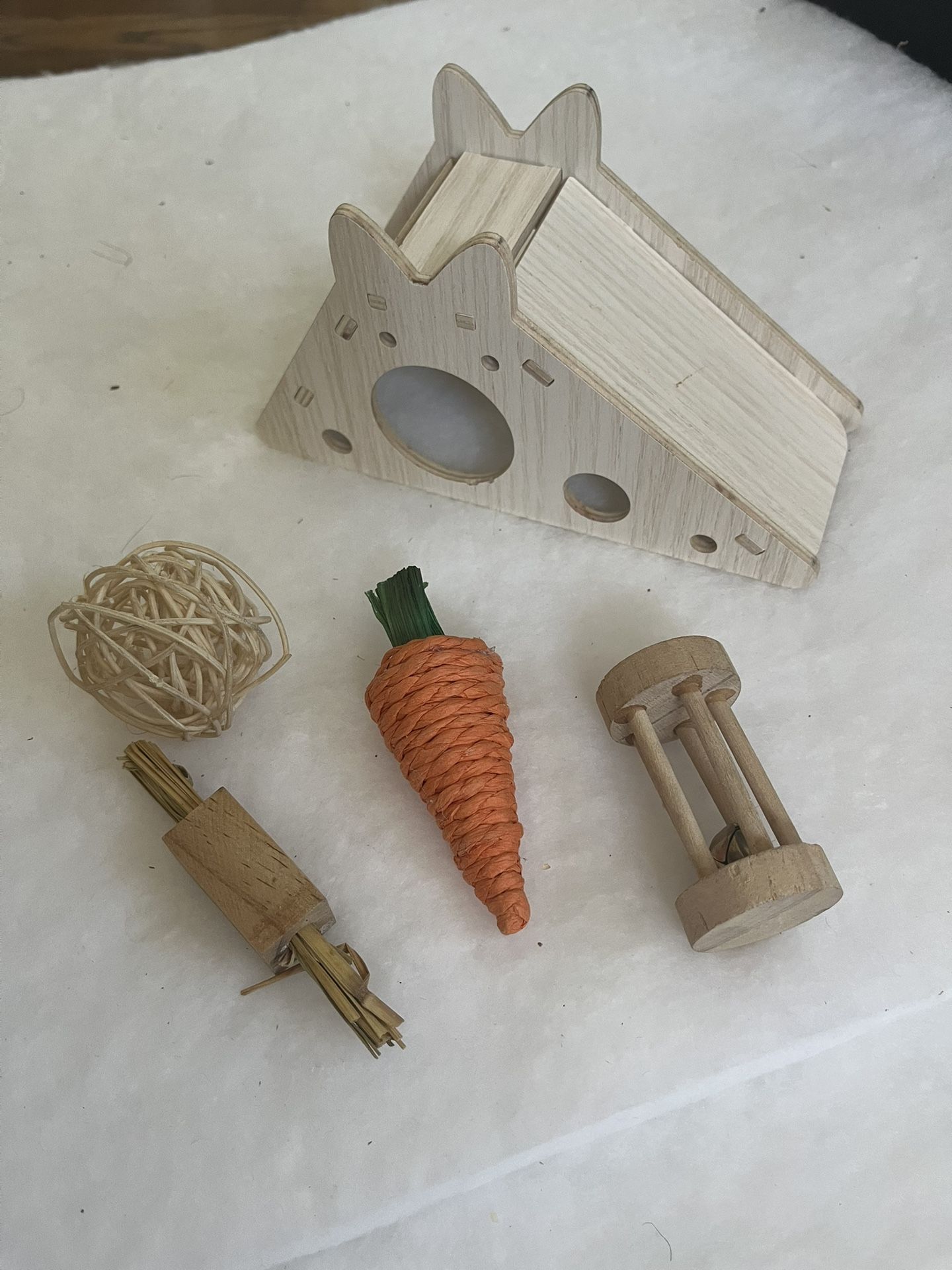Hamster Accessories  Hamster Slide Chewing Toy Carrot Bell