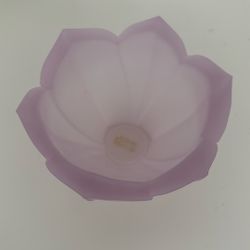 Lenox Pink Frosted Glass Bowl