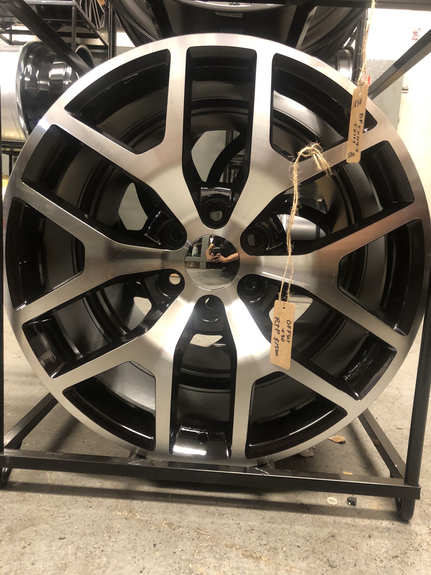 BRAND NEW 22 in black and machined rims for only $900!!!