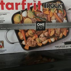 The Rock by Starfrit One Pot 10" x 13" Rectangular Baker with Lid 4.8QT