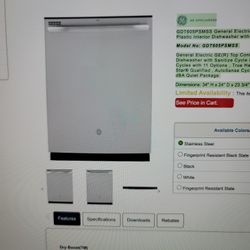 GE DISHWASHER-NEW IN BOX