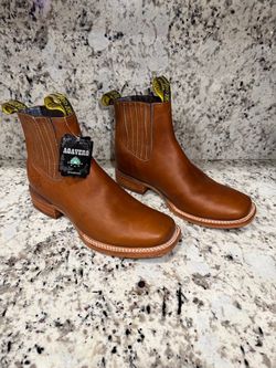 Agavero Men’s Ankle Square Toe Boots