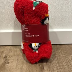 Christmas fuzzy  Socks
