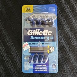 Gillette Sensor 3 4-pack Disposable Razors