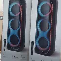 Triple Woofers. Bluetooth USB SD Card Radio And Free 🎤.  Brand New 