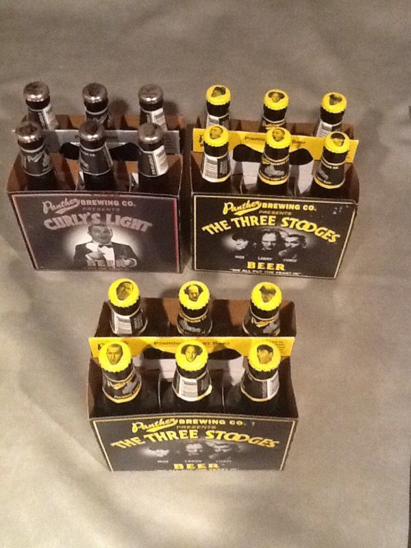 Six Packs of Three Stooges Beer