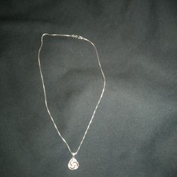 Sterlin silver diamond pendant