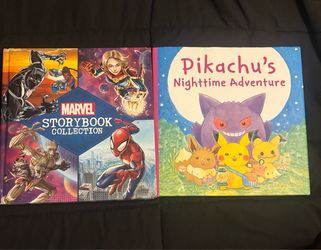 Marvel Storybook Collection & Pikachu's Nighttime Adventure Books