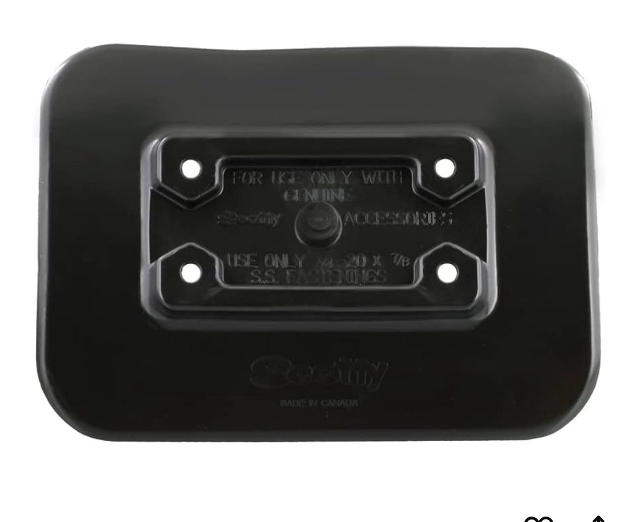 Scotty 0341-BK Glue-On Pad for Inflatable Boats