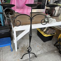 LARGE METAL CANDLE HOLDER $50