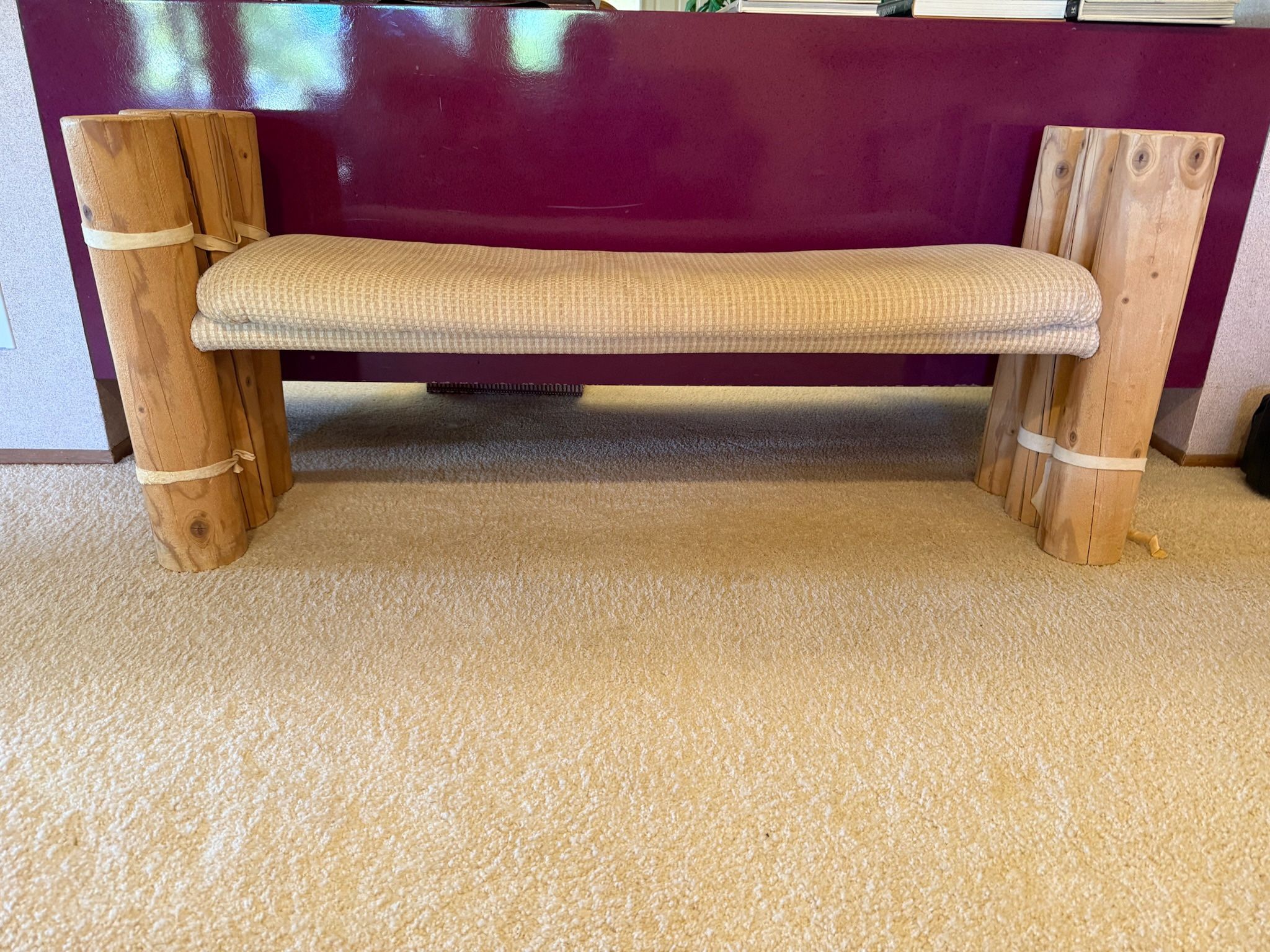 Custom Designer Rustic Log Bench - Southwestern / Lodge Style (60")