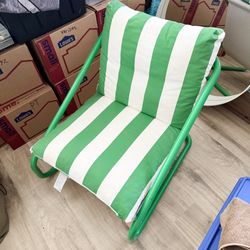 IKEA ÖNNESTAD Green and White Chair