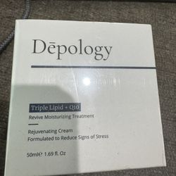 depology Triple Lipid+Q10 Facial Moisturizer | Daily Face Cream with Ceramides and Niacinamide for All Skin Types | Hydrating Face Moisturizer Targets