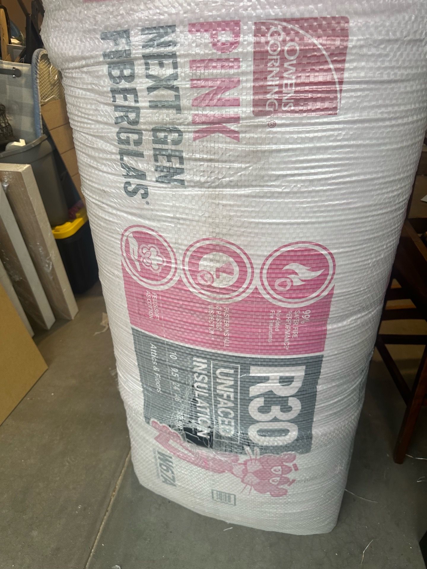 R-30x24” batts fiberglass