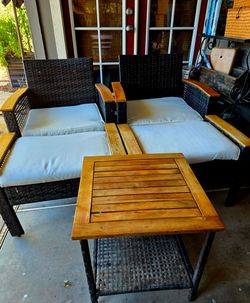 5 Piece Outdoor Patio Conversation Set